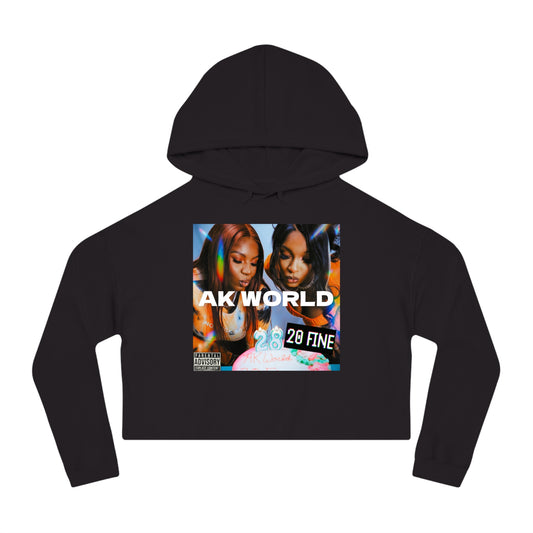 AK WORLD 20 Fine Cropped Hoodie